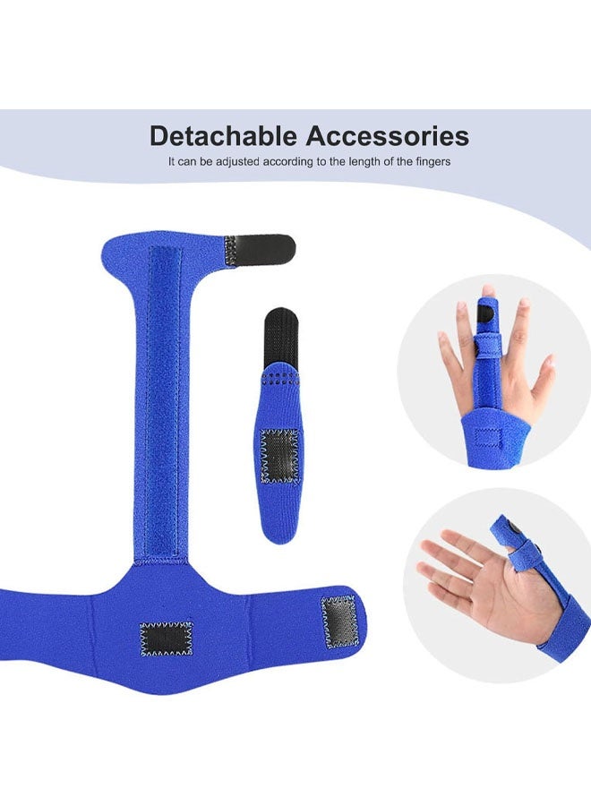 دعامة لليد، جبيرة لإصبع الزناد، دعامة قابلة للتعديل مع قفل لتقويم المعصم واليد، دعامة لدعم الالتواءات وتخفيف الألم والتهاب المفاصل - Image 5